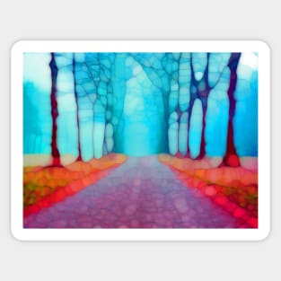 Road in the park Sticker